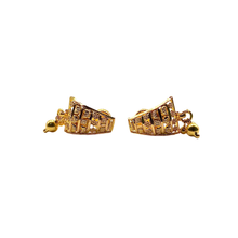 Filigree Heart Earrings 22K Gold