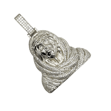 VVS Moissanite Fully Covered Jesus Pendant (Polished Face) – Silver 925