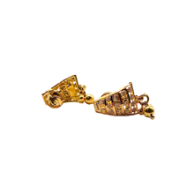 Filigree Heart Earrings 22K Gold