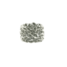VVS Moissanite Piet Piet Ring – Large Size | Silver 925