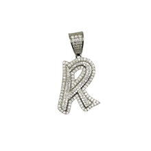VVS Moissanite Initial Letter Pendant - Silver 925