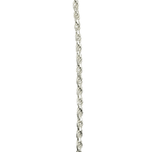 Solid Silver 925 Rope Bracelet – 4.1mm Diamond Cut
