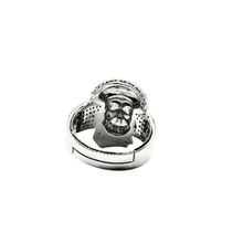 VVS Moissanite Jesus Head Ring - Silver 925