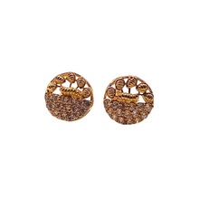 Emerald Cut Halo Earrings 14K Gold