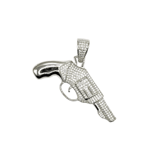 VVS Moissanite Revolver Pendant – Silver 925