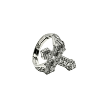 VVS Moissanite Baguette Cross Ring - Silver 925