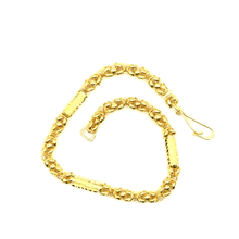 Classic Kings Bracelet (Koningsschakel) with Diamond-Cut Square Links – 18 Carat