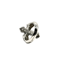 VVS Moissanite Baguette Cross Ring - Silver 925