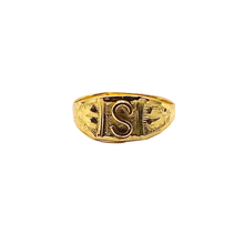 Initial S Baby Ring 14K Gold