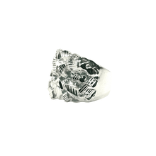 Large Piet Piet Ring – Silver 925 with Diamond Cuts