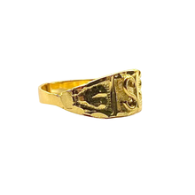 Initial S Baby Ring 14K Gold