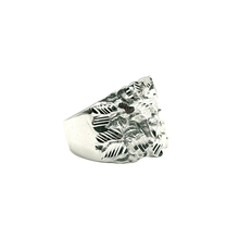 Large Piet Piet Ring – Silver 925 with Diamond Cuts