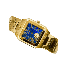 Sehgal Marbleous Watch - Royal Blue Marble - Gold plated