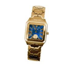 Sehgal Marbleous Watch - Royal Blue Marble - Rose Gold plated