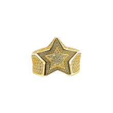 VVS Moissanite Star Ring – Silver 925 Gold Plated
