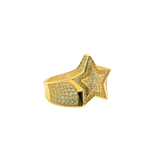 VVS Moissanite Star Ring – Silver 925 Gold Plated