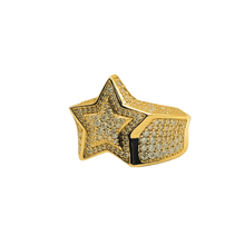 VVS Moissanite Star Ring – Silver 925 Gold Plated