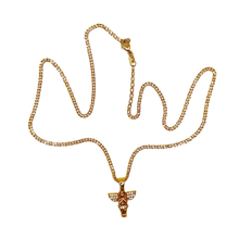 Deluxe Cuban Chain with Angel Pendant – 14K Gold – 45cm / 2mm