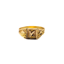 Initial K Baby Ring 14K Gold