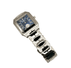Sehgal Marbleous Watch - Royal Blue Marble - White Gold plated