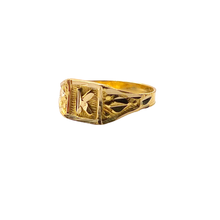 Initial K Baby Ring 14K Gold