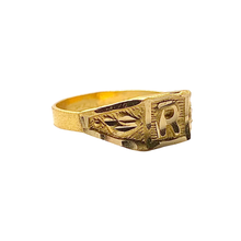 Initial R Baby Ring 14K Gold