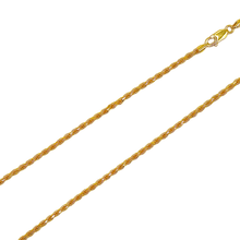Rope Chain 2mm Solid - Silver 925 Gold Plated