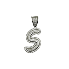 VVS Moissanite Initial Letter Pendant - Silver 925