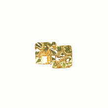 14k / 18k 8mm Square Piet Piet Earrings - Diamond Cut