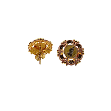 Sovereign Studs Earrings 22K Gold