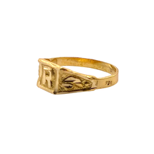 Initial R Baby Ring 14K Gold