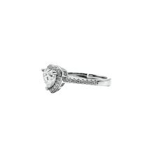 VVS Moissanite 1.2ct Heart Ring with Heart-Shaped Center Stone – Silver 925