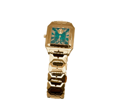 Sehgal Marbleous Watch - Emerald Green - Rose Gold plated