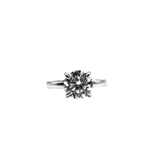VVS Moissanite 5ct Big Solitaire Ring with Inner Side Stones – Silver 925