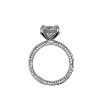 VVS Moissanite 5ct Big Solitaire Ring with Inner Side Stones – Silver 925