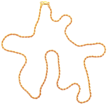 Rope Chain 2mm Solid - Silver 925 Gold Plated