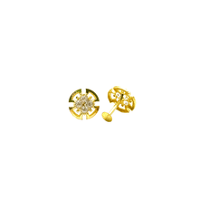 Royal Round Earrings – 14 Carat Gold