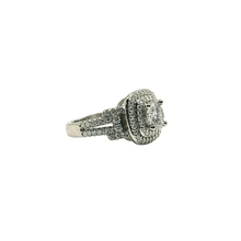 VVS Moissanite Halo Solitaire Ring – Silver 925 (Flexible)