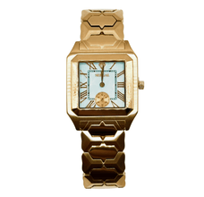 Sehgal Marbleous Watch - Dubai Blue - Rosegold Plated