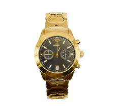 Sehgal Maharaja Watch - Gradient Pitch Black - Gold Plated