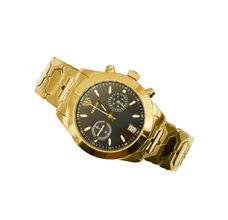 Sehgal Maharaja Watch - Gradient Pitch Black - Gold Plated