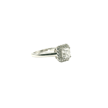1ct VVS Moissanite Square Solitaire Ring – Silver 925 (Flexible)