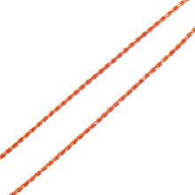 Rope Chain 2mm Solid - Silver 925 Rose Gold Plated