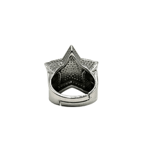 VVS Moissanite Large Star Ring - Silver 925 & Silver 925 Gold Plated)