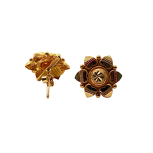Floral Mandala Earrings 22K Gold