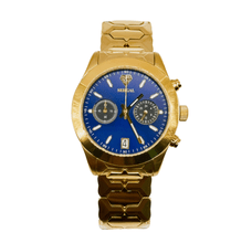 Sehgal Maharaja Watch - Gradient Blue - Gold Plated