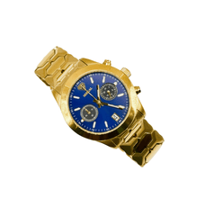 Sehgal Maharaja Watch - Gradient Blue - Gold Plated