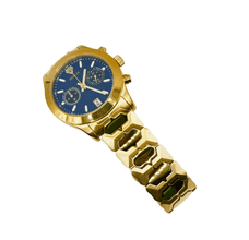 Sehgal Maharaja Watch - Gradient Blue - Gold Plated