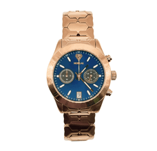 Sehgal Maharaja Watch - Gradient Blue - Rose Gold Plated