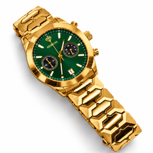 Sehgal Maharaja Watch - Gradient Emerald Green - Rose Gold Plated